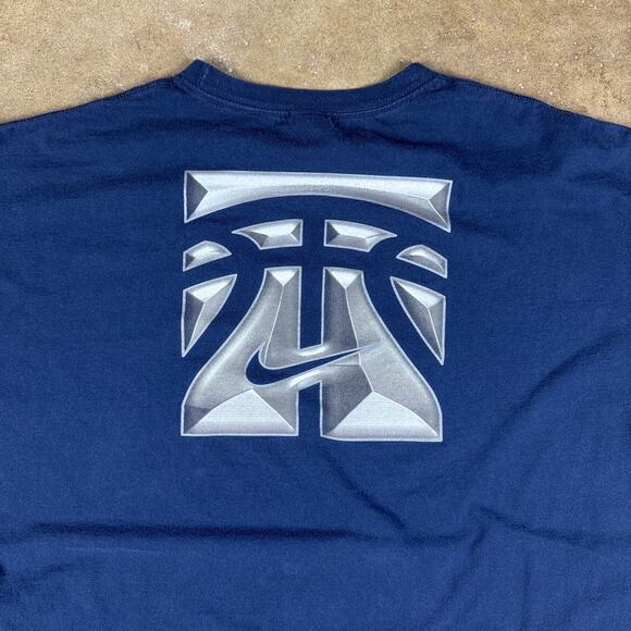 Nike Hoops T-Shirt Men’s 2XL Navy Blue‎ 03 Basketball Graphic Tee Vintage Y2K - Picture 7 of 13